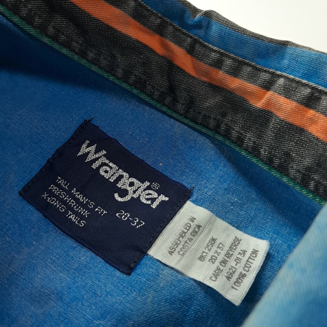 CK629 XL 랭글러 90s 웨스턴 레인보우 스트라이프 셔츠 남방 상품이미지3