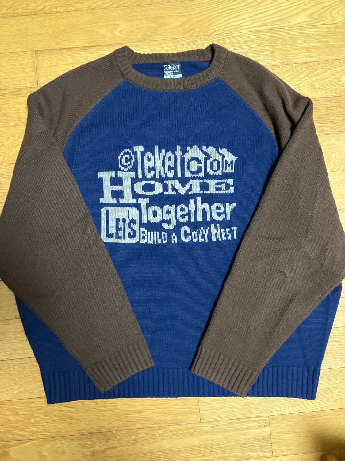 테켓 니트 L 상품이미지2