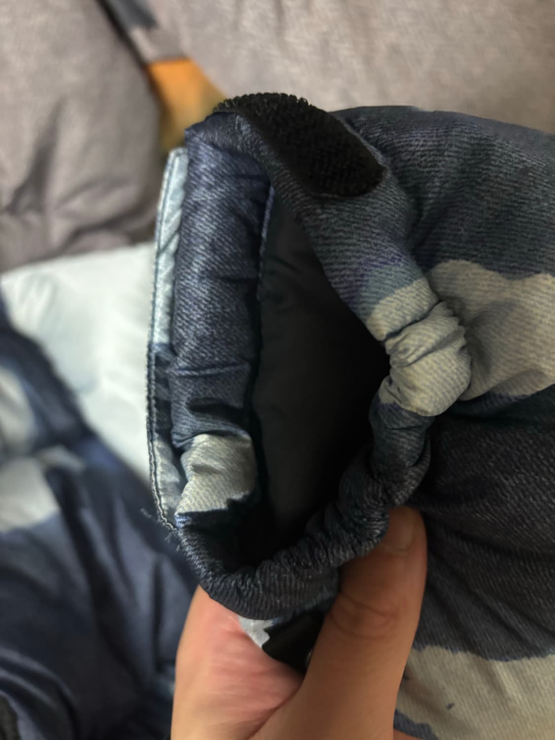 슈프림x노스페이스 블리치드 데님 눕시 상품이미지6