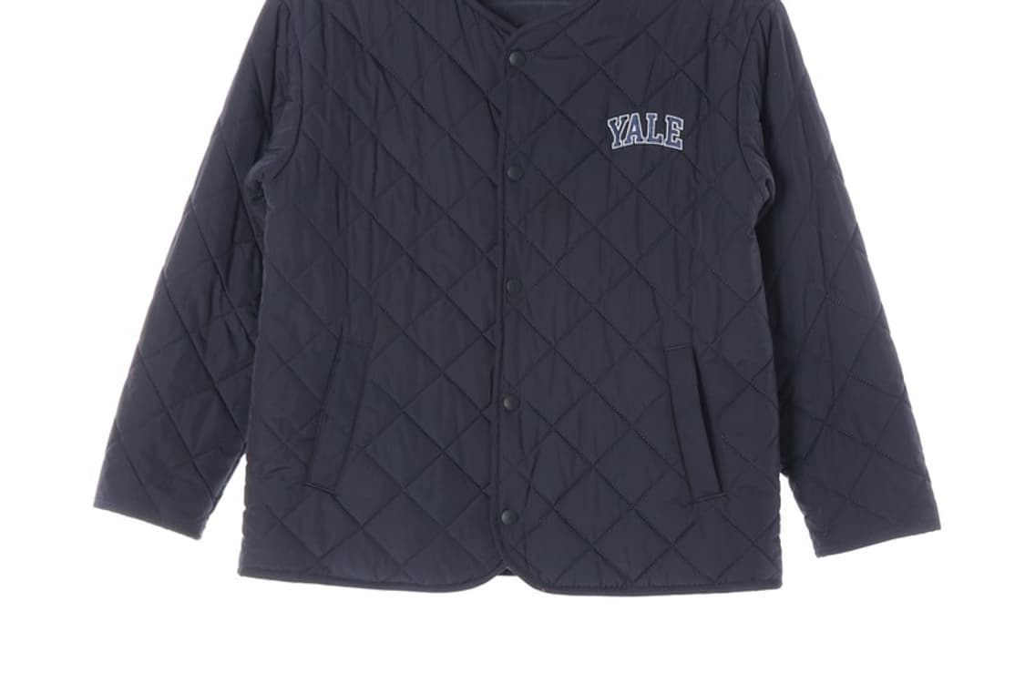 YALE 네이비 퀼팅 라운드 자켓 150 상품이미지4