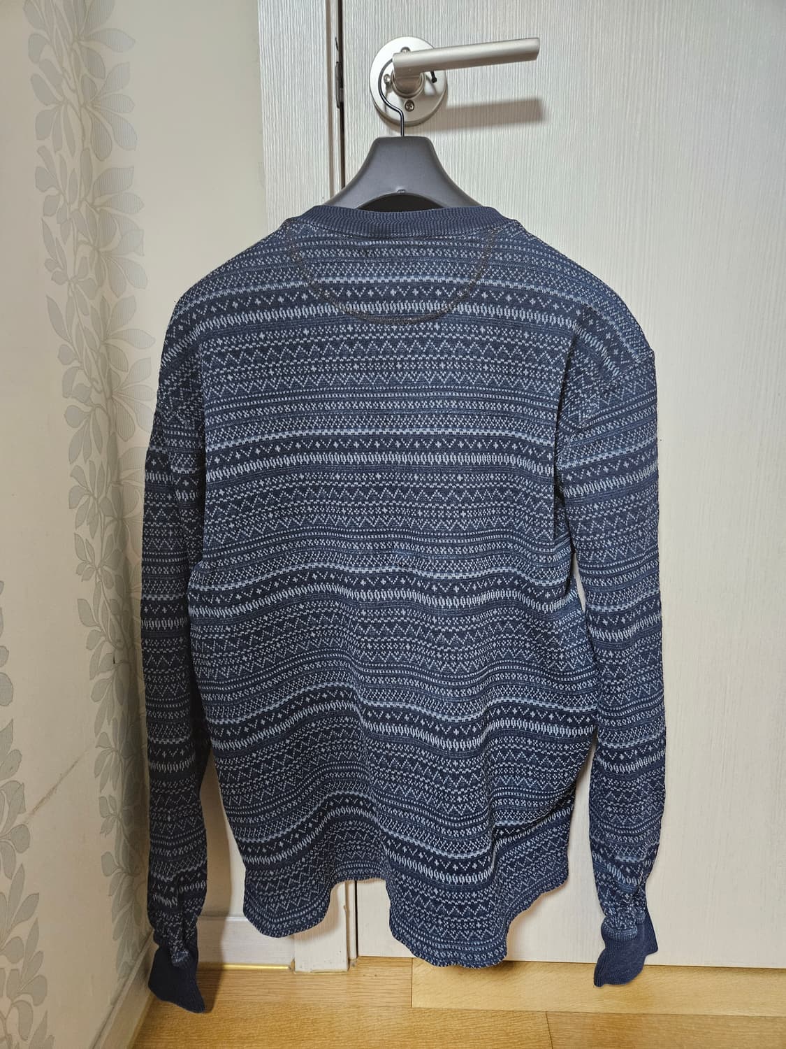 rrl 인디고 자카드 헨리넥 L 상품이미지3