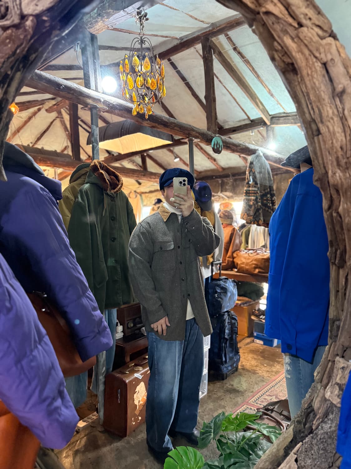 80-90‘s Woolrich Courduroy Collar Shirt 상품이미지10