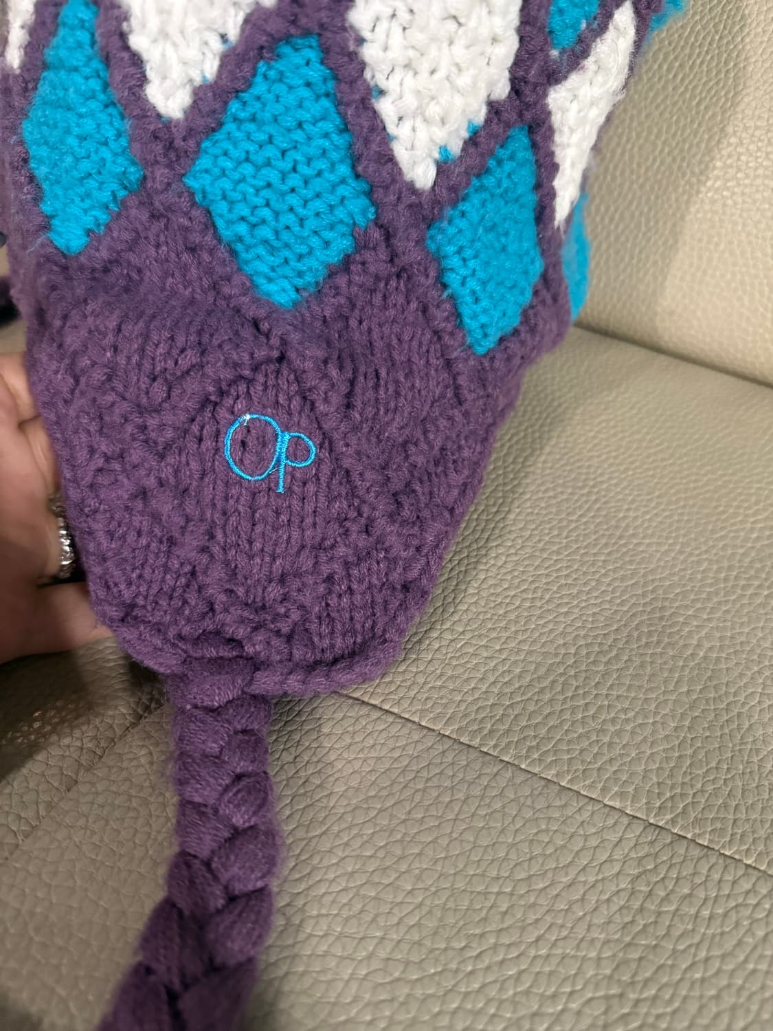 pattern earflap detail beanie 상품이미지3