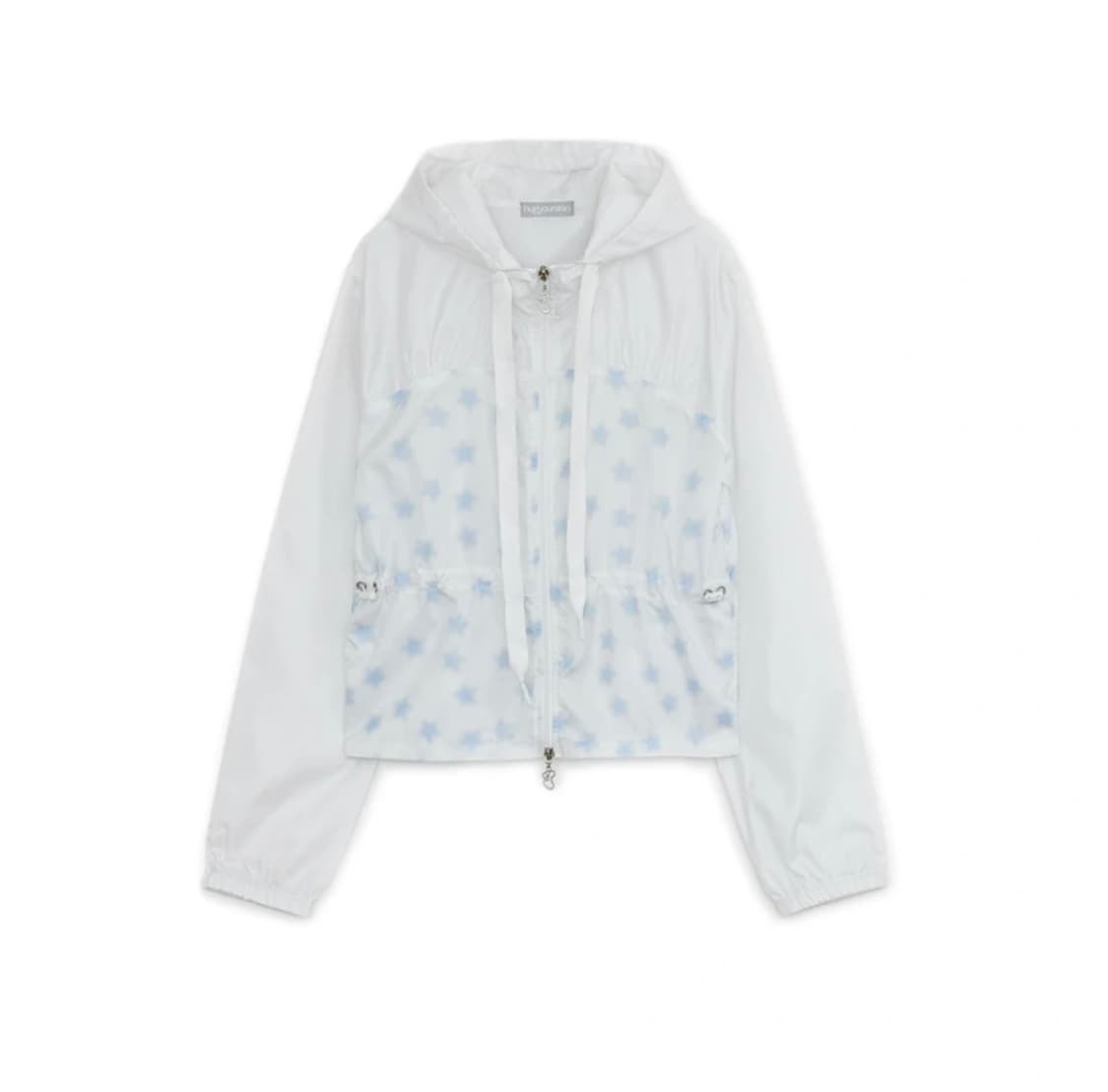 허그유어스킨 스타더스트 윈드브레이커 화이트 상품이미지1