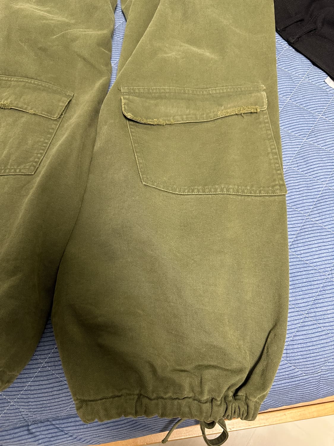 논노드 더블포켓 카고팬츠 카키 2사이즈 상품이미지4