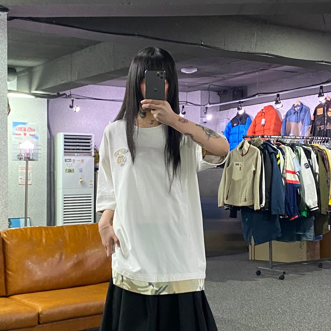 에이프 카모 반팔티셔츠 B4343 상품이미지1