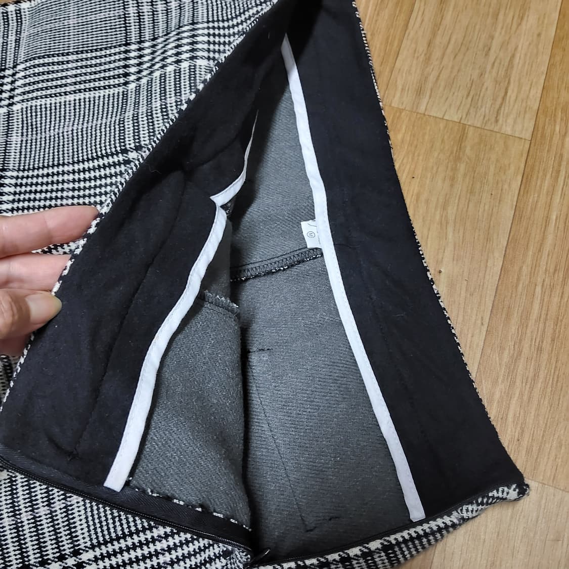 여자 정장 체크 반바지 봄 가을 겨울 28 29 거의 새옷 상품이미지7