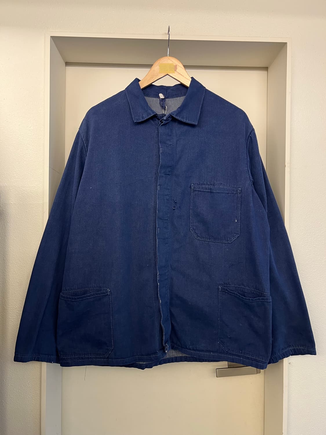 OLD VINTAGE DENIM FRENCH 빈티지 프렌치데님워크자켓 상품이미지1