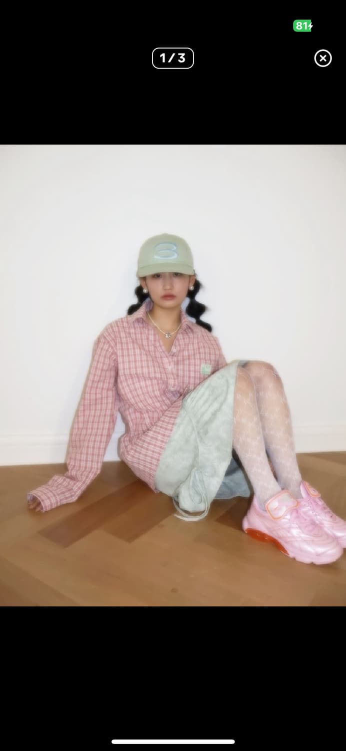 콜로신스 Interlaken Check Shirt Salmon 상품이미지1