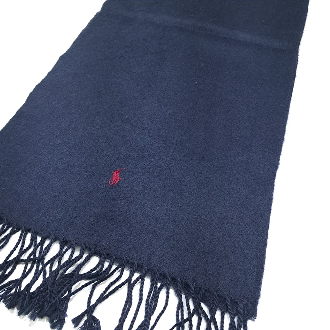 MX555 폴로 90s 스코틀랜드판 램스울 네이비 머플러 목도리 상품이미지3