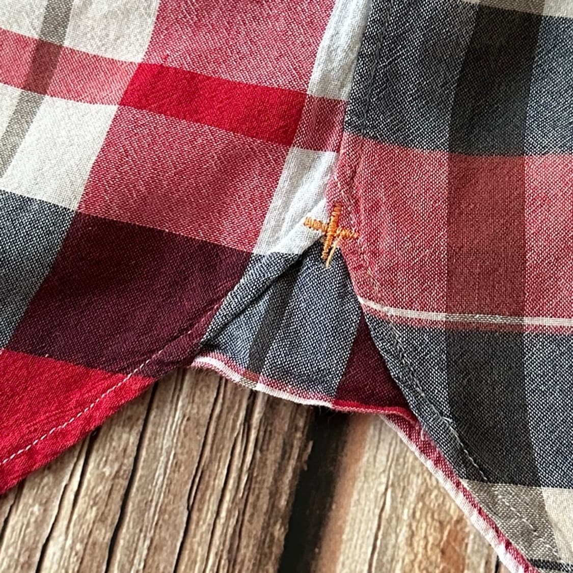 BEAMS+ 빔즈플러스 풀오버 버튼 다운 마드라스 체크 셔츠 L 사이즈 상품이미지8