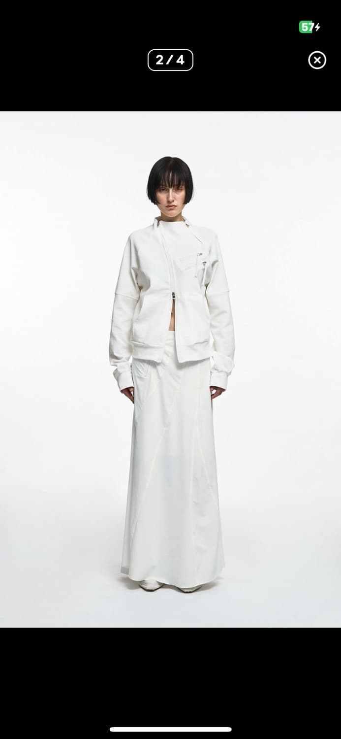 나체 웨이브 맥시 스커트 상품이미지2