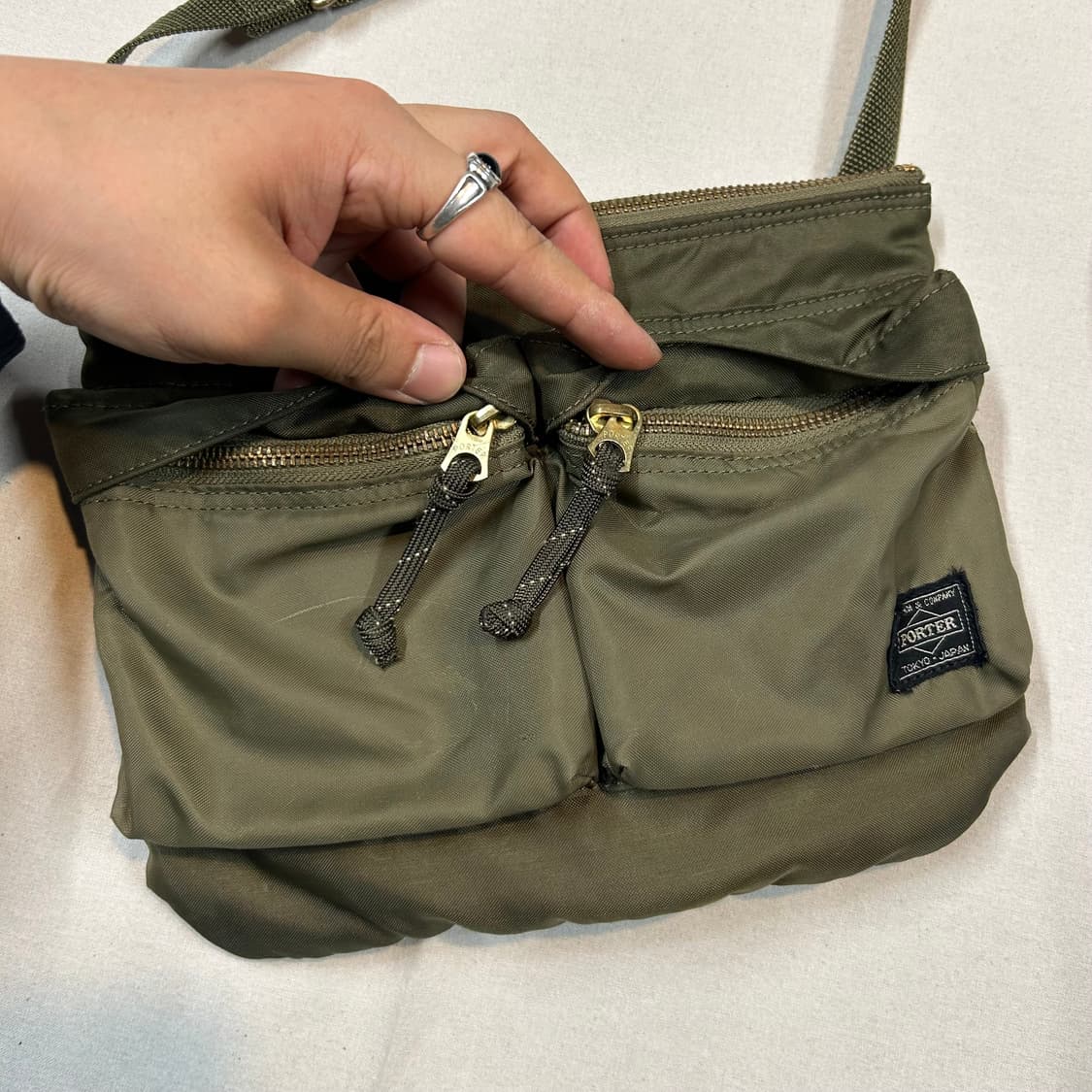 요시다 포터 Force 포스 올리브 숄더백 크로스백 상품이미지4
