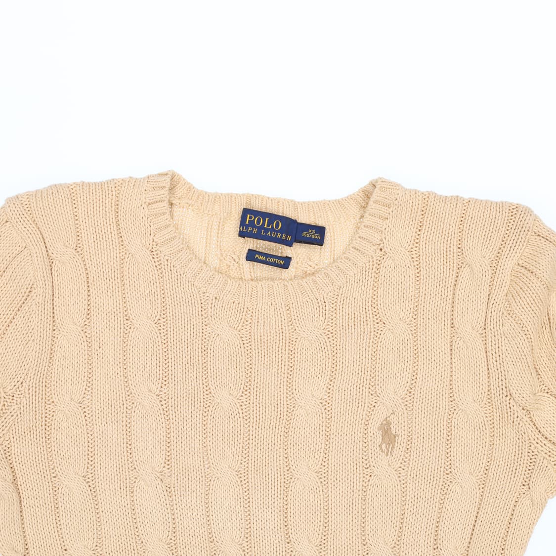 XS 신형 폴로 랄프로렌 피마코튼 케이블 니트 N7345 상품이미지3