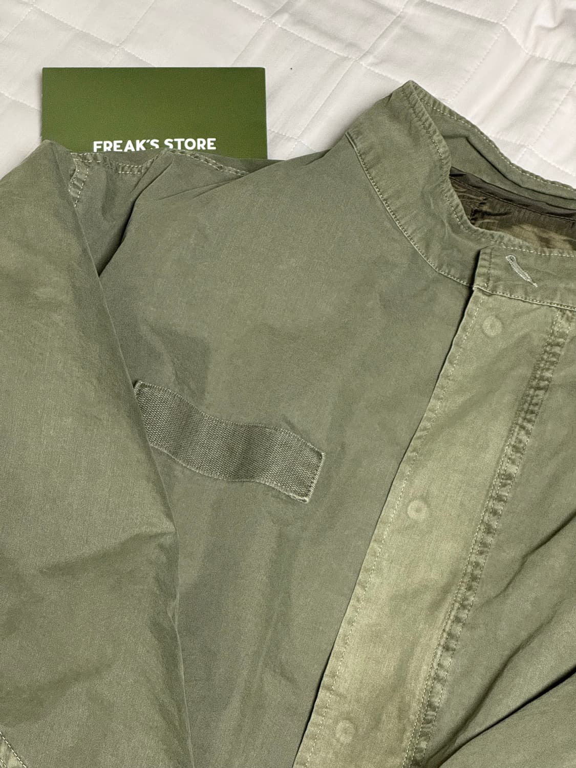 프릭스스토어 M65 숏 페이티드 올리브 (내피포함) 상품이미지2