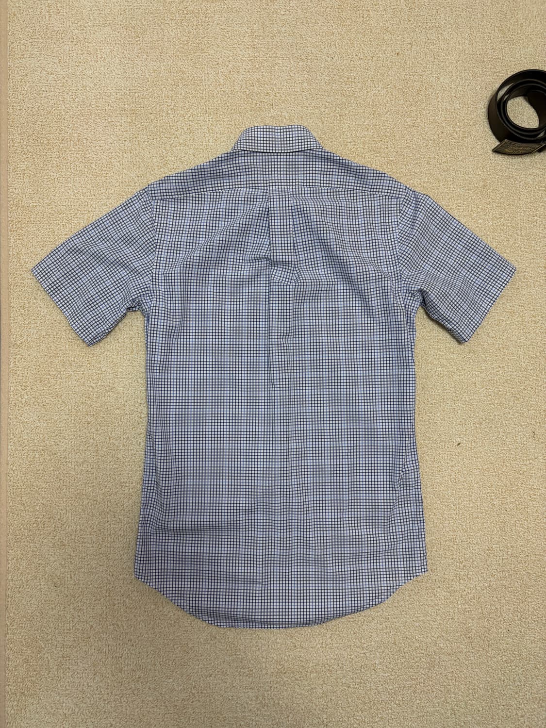 XS, 남여공용) 폴로 랄프로렌 반팔 체크 셔츠 블루 상품이미지7