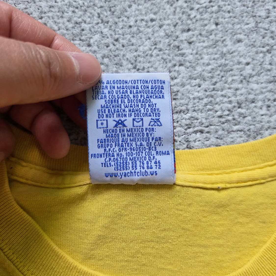 90s 멕시코제 Yacht Club 반팔 티셔츠 L(100) 상품이미지5
