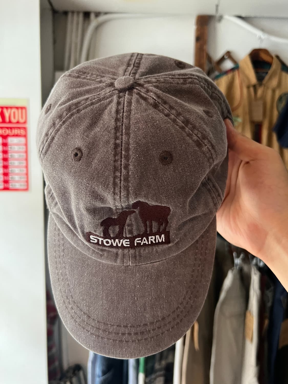 USA 빈티지 STOWE FARM 볼캡 상품이미지2