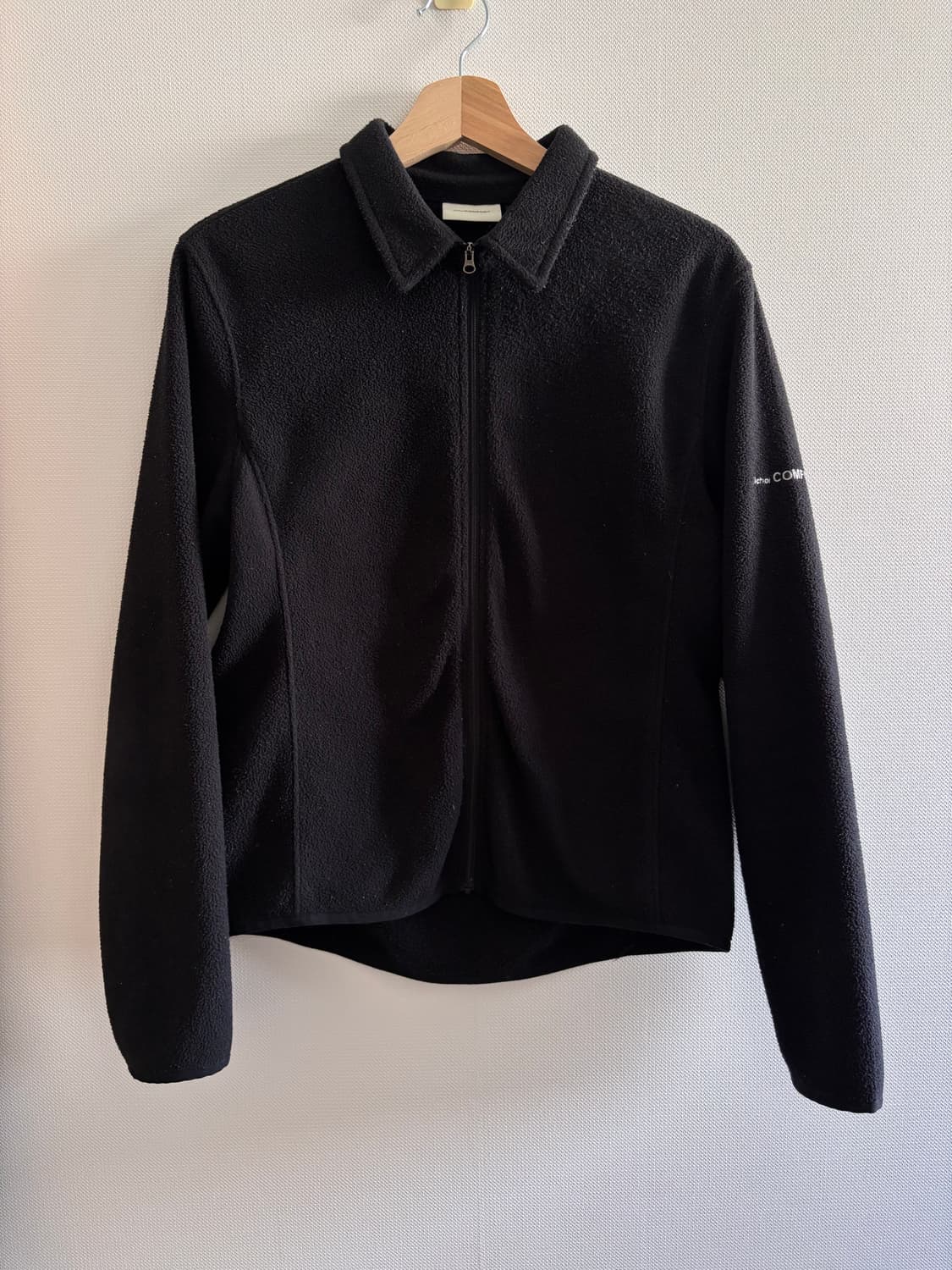 지초이 컴포트 22-007 후리스 집업 블랙 3 상품이미지1