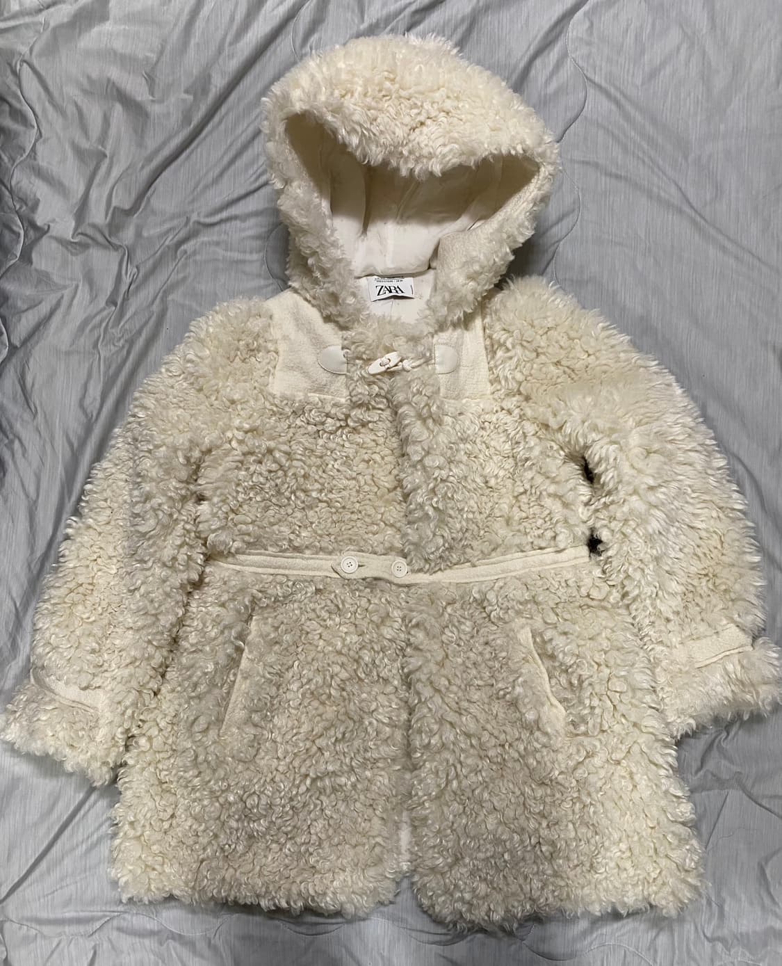 ZARA 자라 뽀글이 테디베어 여성 후드 코트 자켓 55 상품이미지4