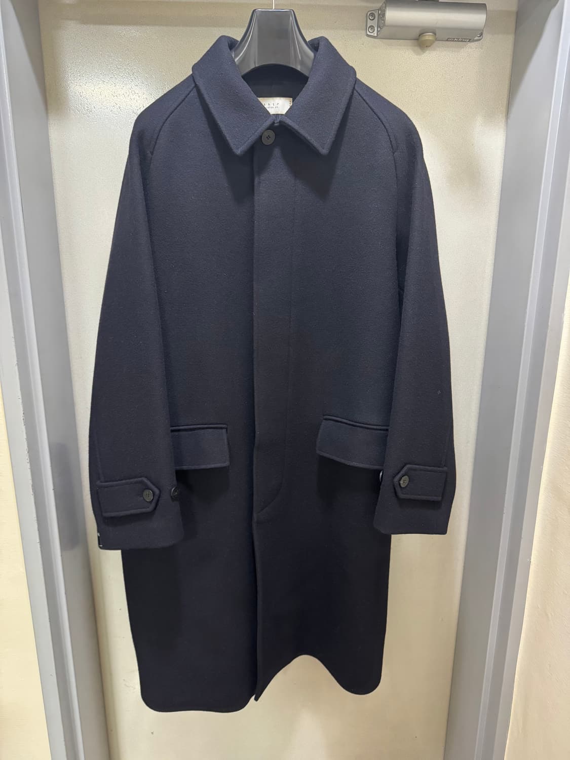 셔터  멜톤 울 발마칸 네이비 L 상품이미지1