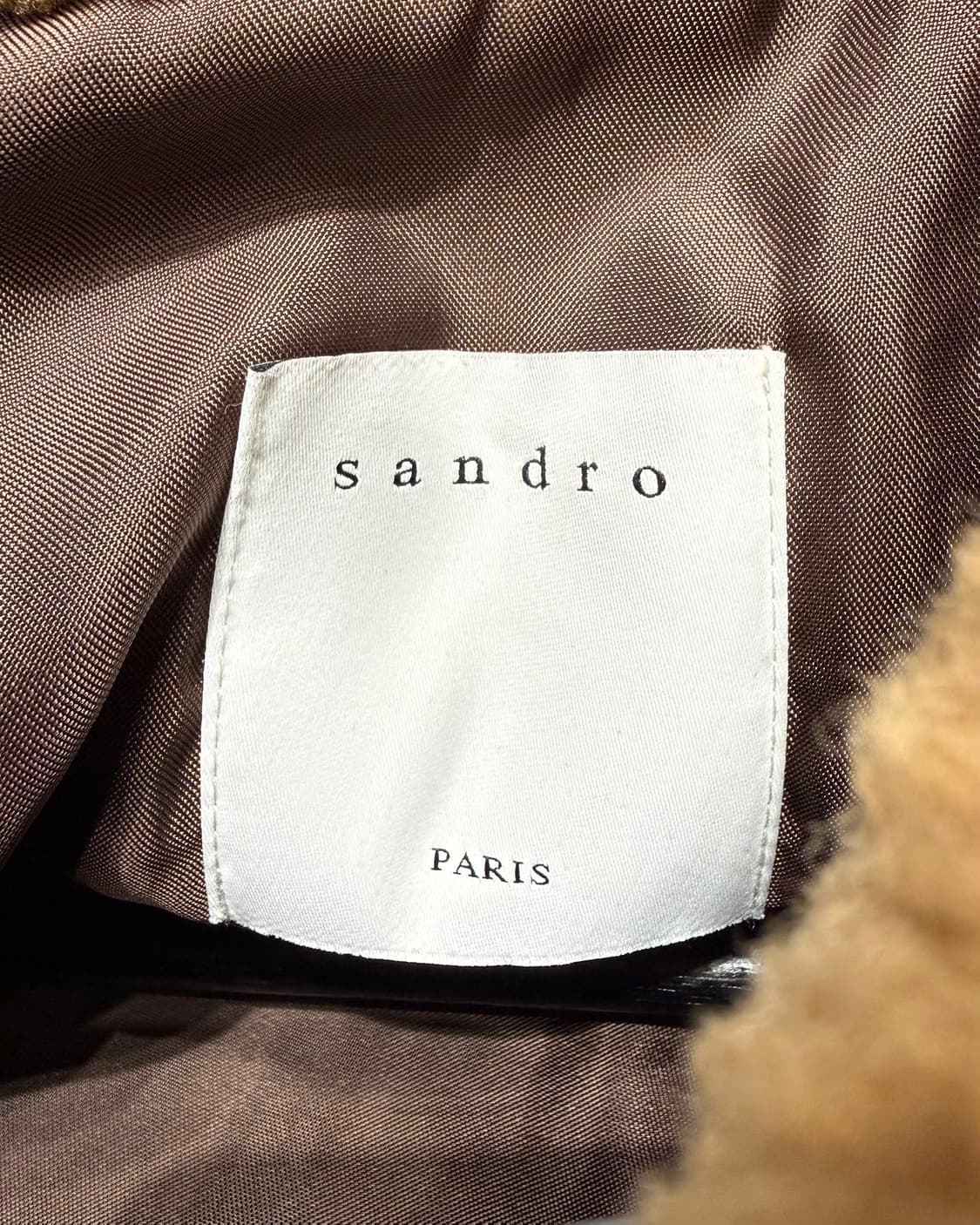 산드로 블랙 쉽스킨 무스탕 자켓  상품이미지8