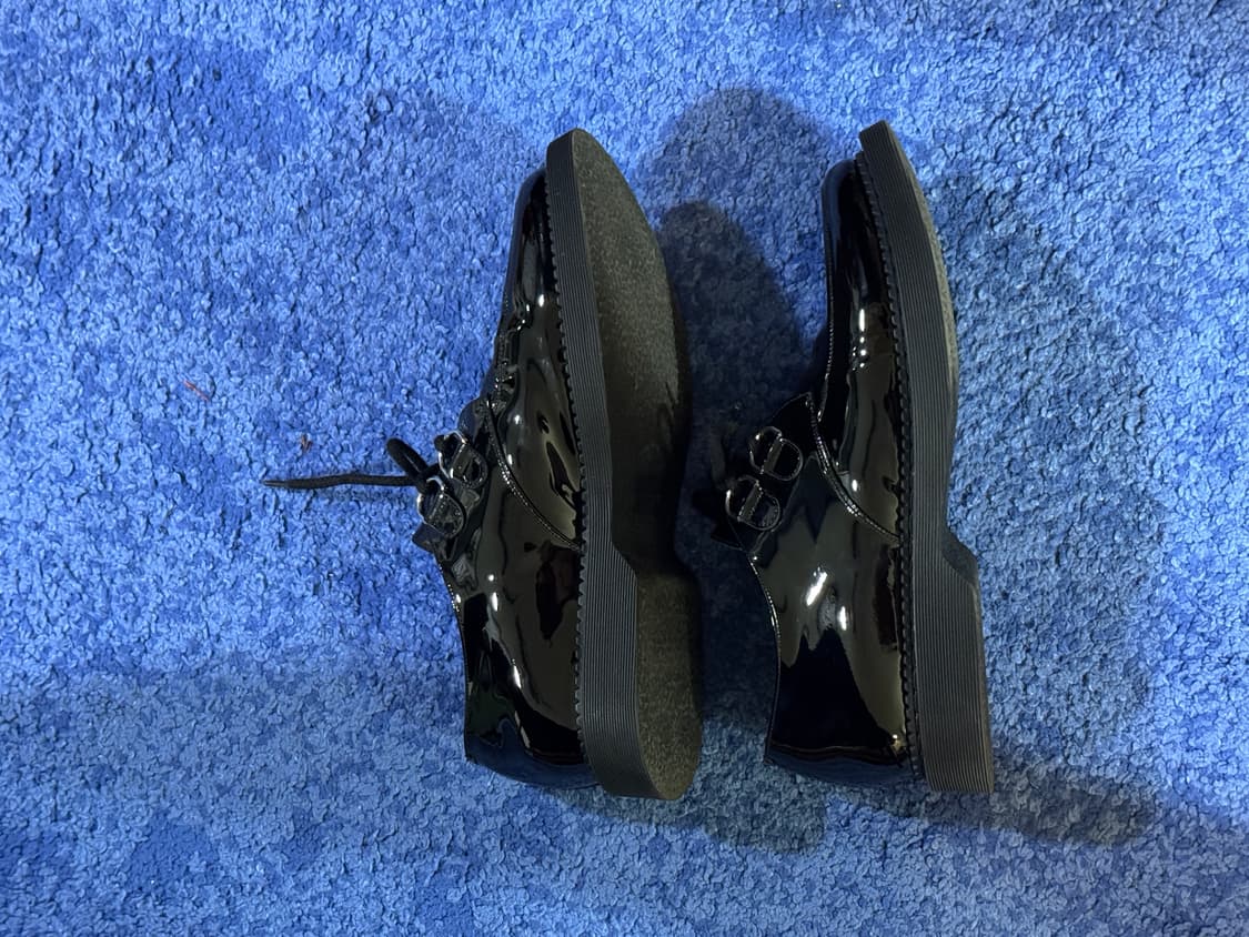 생로랑 블랙 페이턴트 남성 테디 더비 42.5 상품이미지4