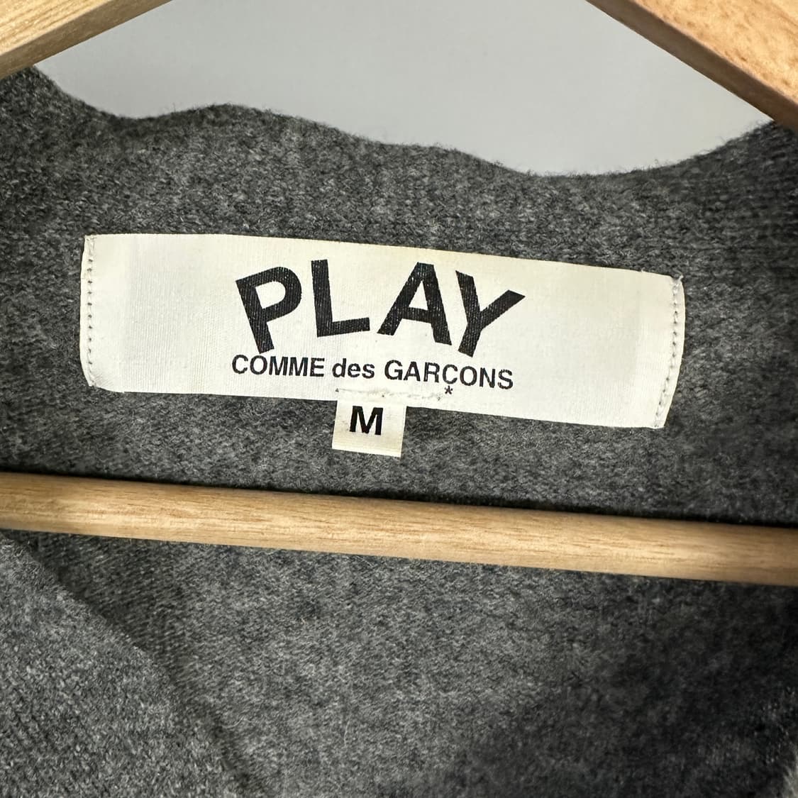 꼼데가르송 그레이 가디건 상품이미지3