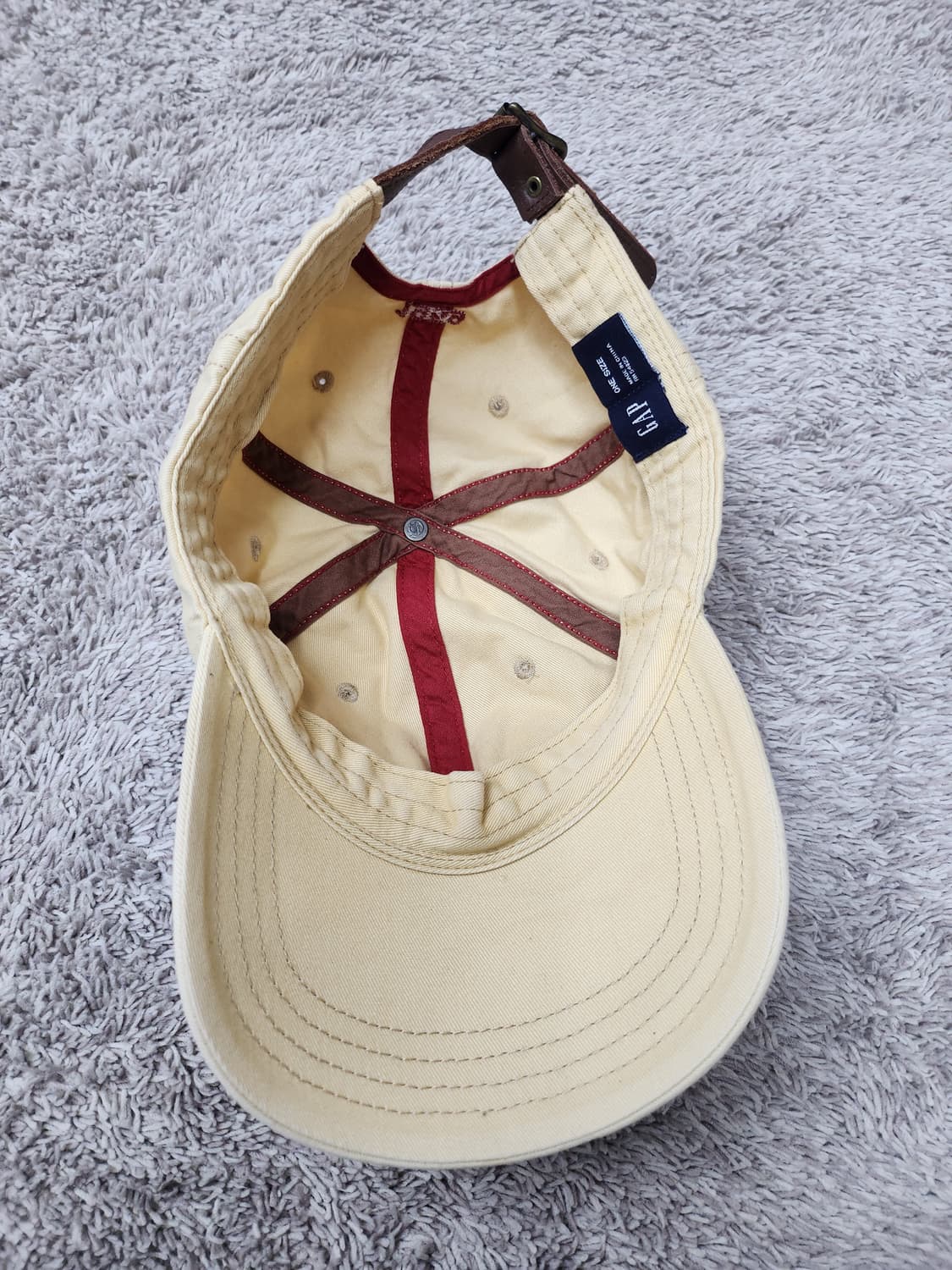빈티지 GAP 베이지색 볼캡 (1969) 새제품급 상품이미지7