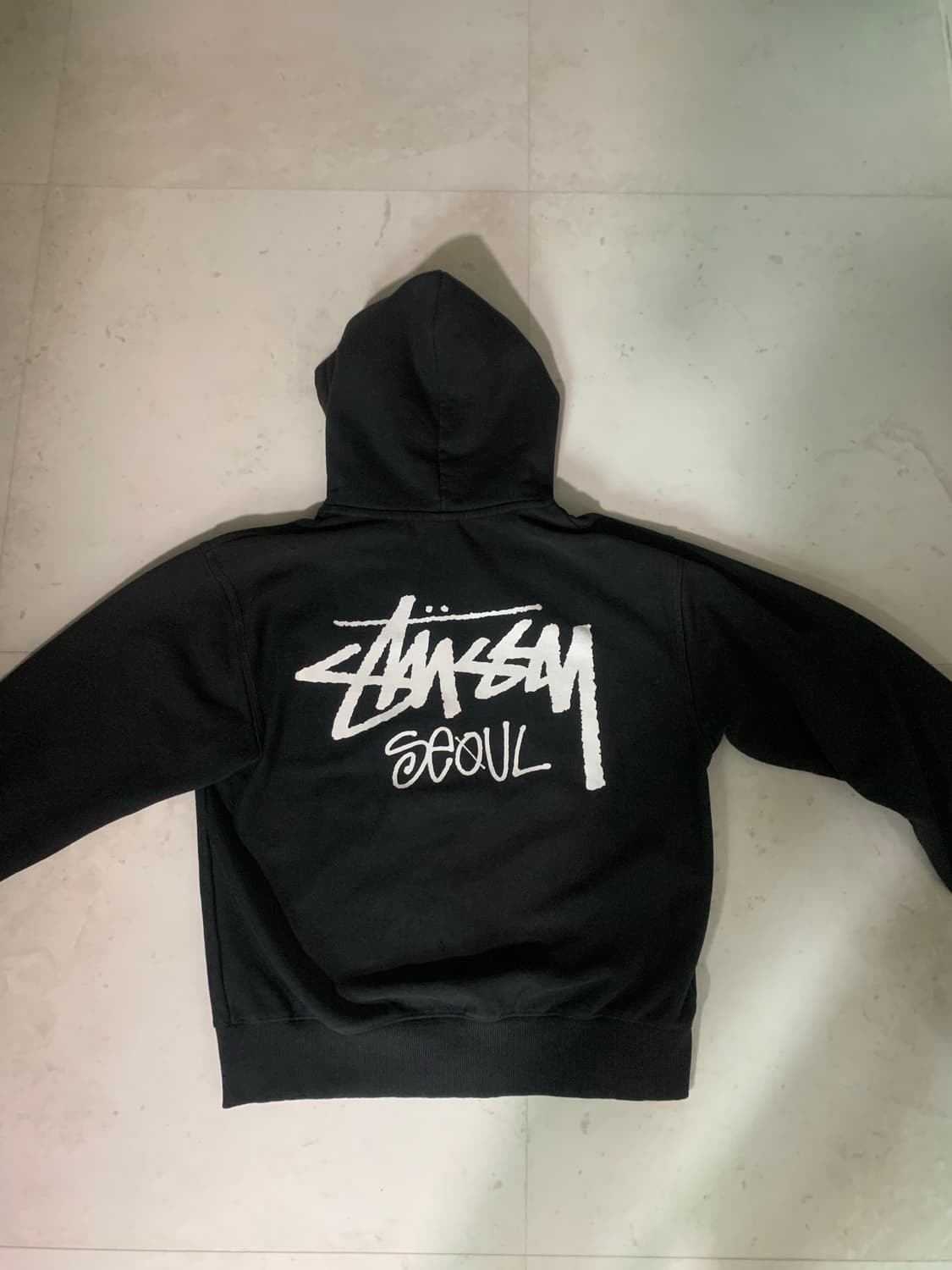 스투시 서울 후드집업 블랙 상품이미지2