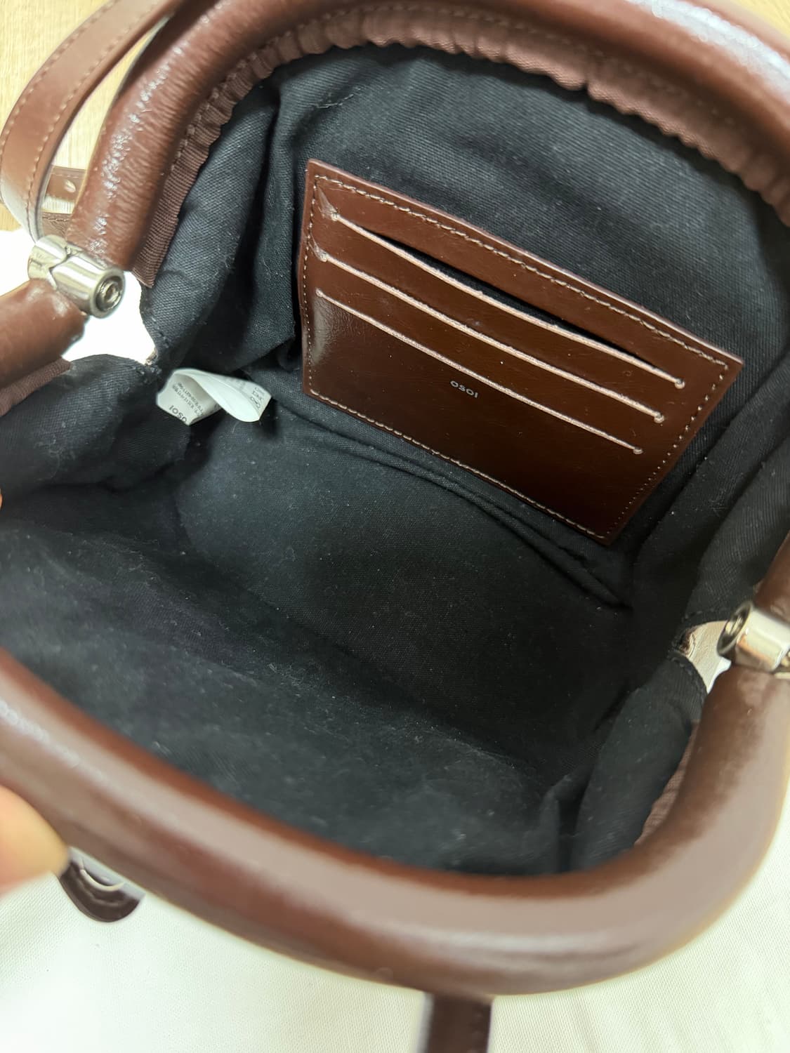 오소이 써클 미니 브라운 circle mini bag 상품이미지4