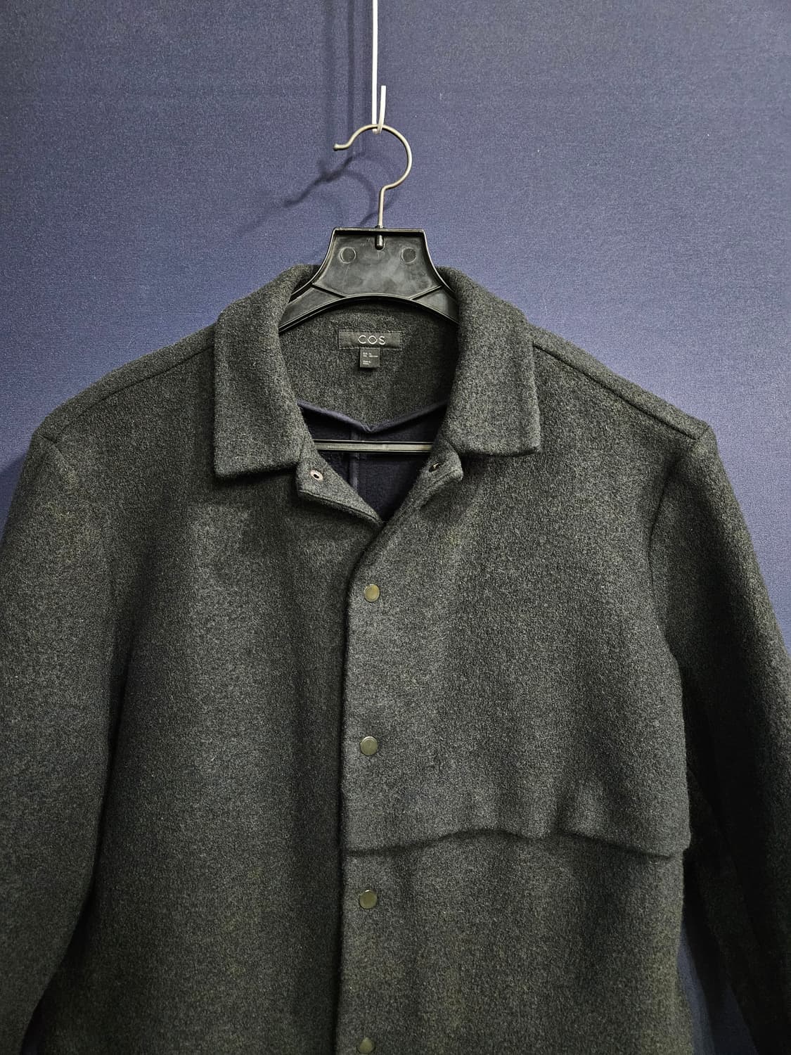 코스 블랙그린 남성 세미오버핏 95 모직자켓  상품이미지7