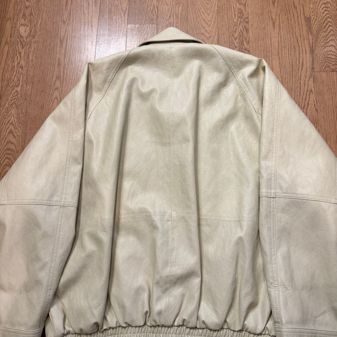 STUDIO TOMBOY 아이보리 레더 자켓 상품이미지6