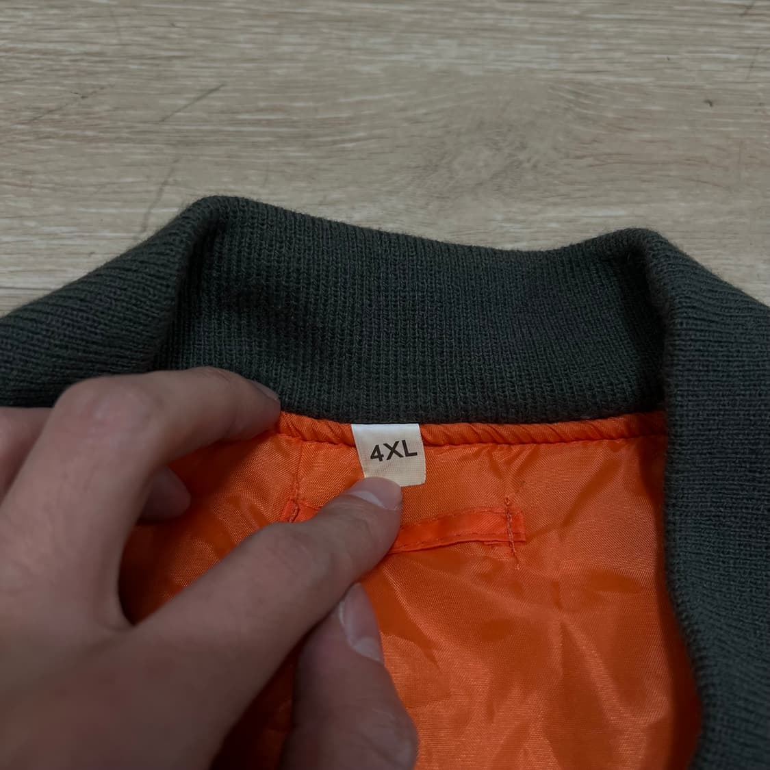 로스코 미국 빅사이즈 MA-1 항공점퍼 봄버자켓 [카키] 4XL/120 상품이미지4