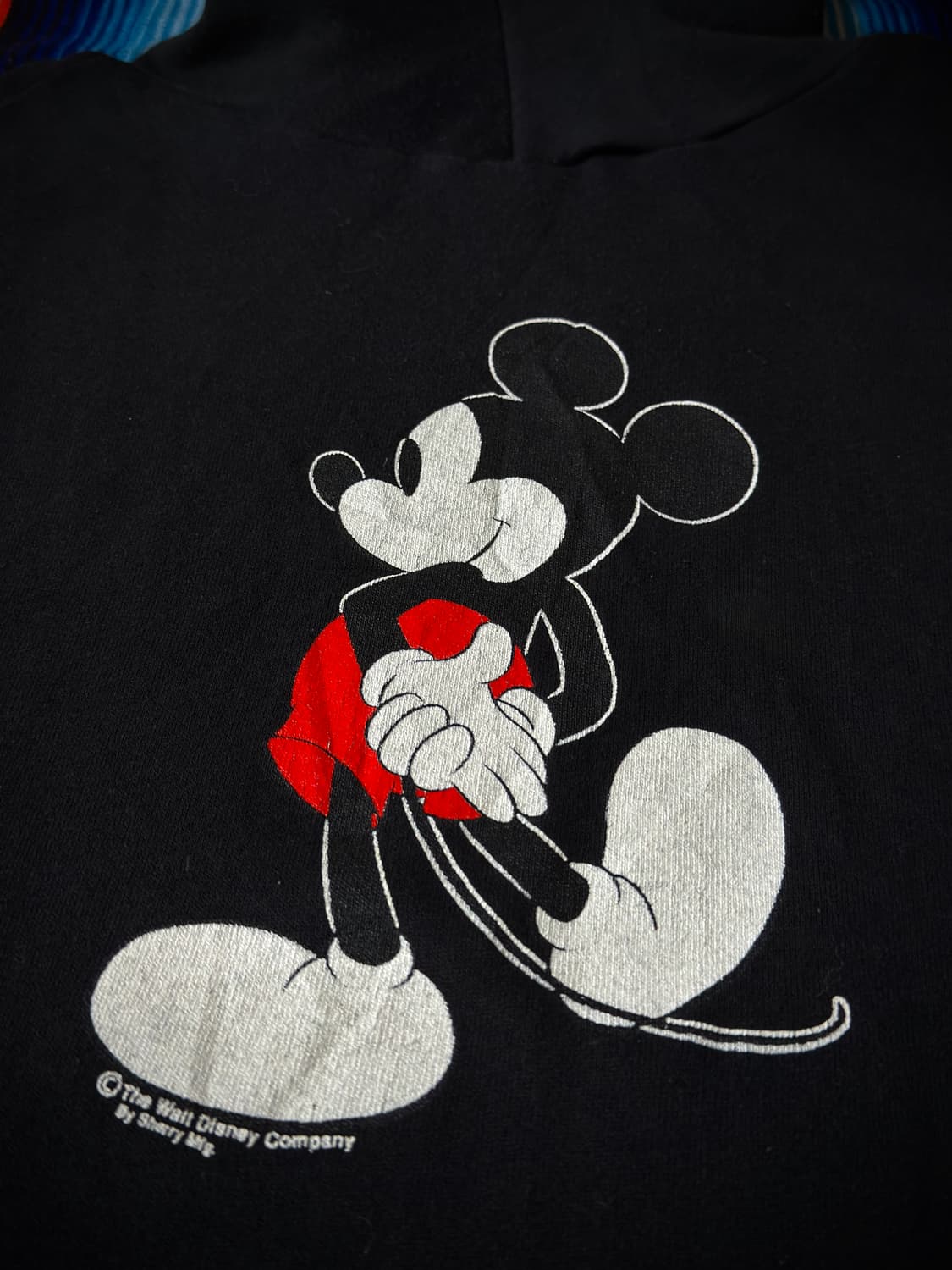 1980's Disney Mickey Mouse black Hoodie 상품이미지8
