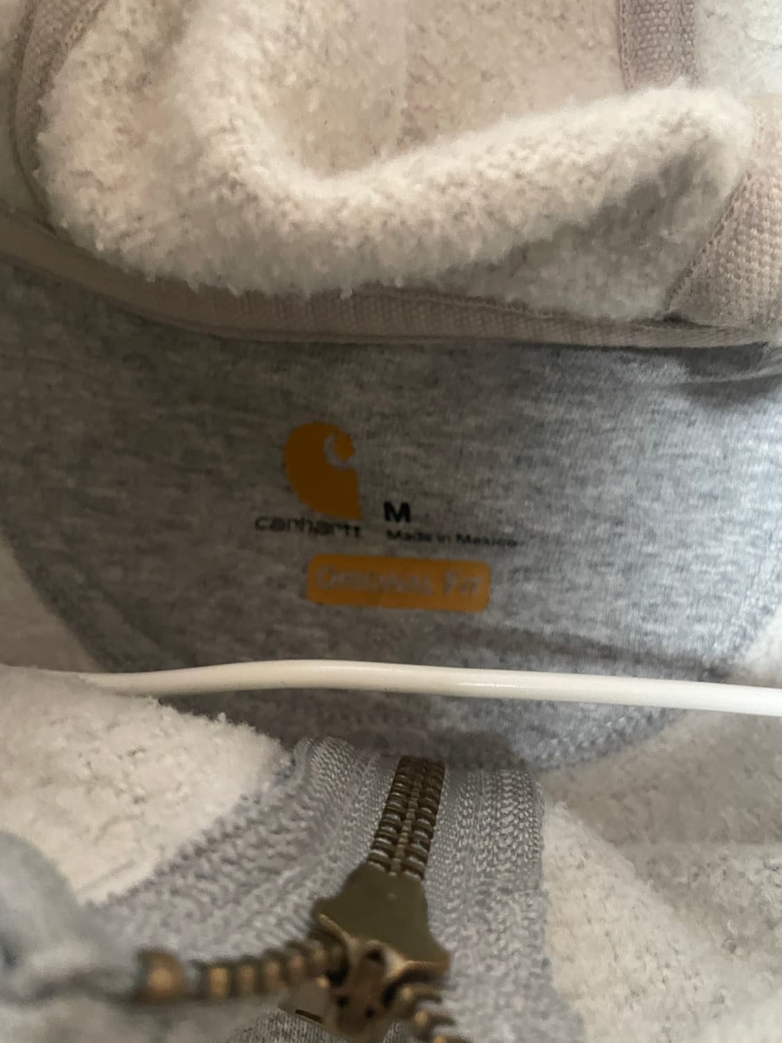 칼하트 회색 후드집업 상품이미지4