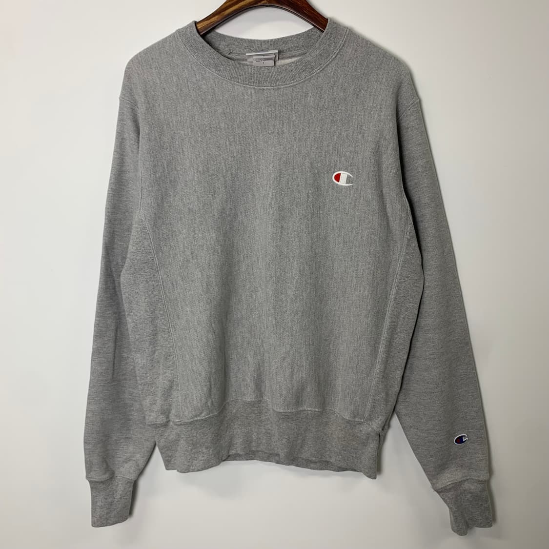 챔피온 리버스위브 그레이 맨투맨 상품이미지2