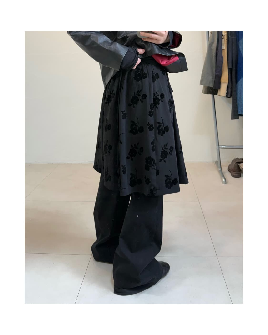 빈티지 미디 스커트 상품이미지1