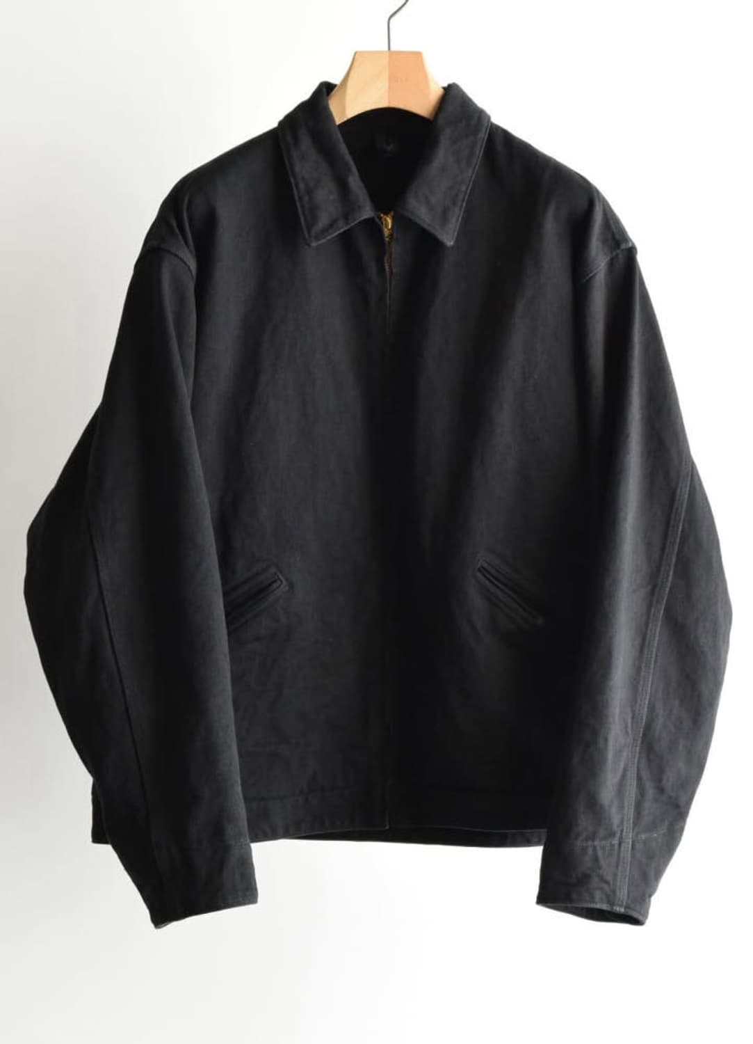 [2] 코모리 블랙 데님 집업 숏 자켓 상품이미지1