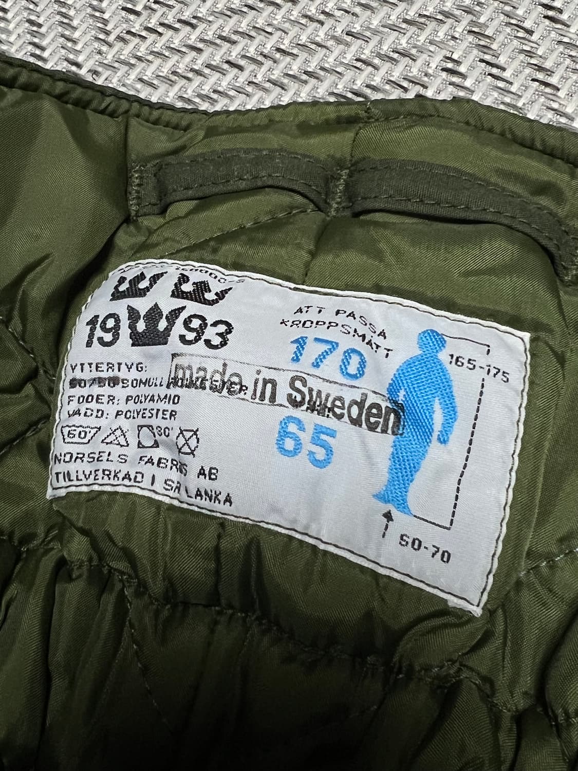 스웨덴군 M90 방한용 오버트라우저 상품이미지2