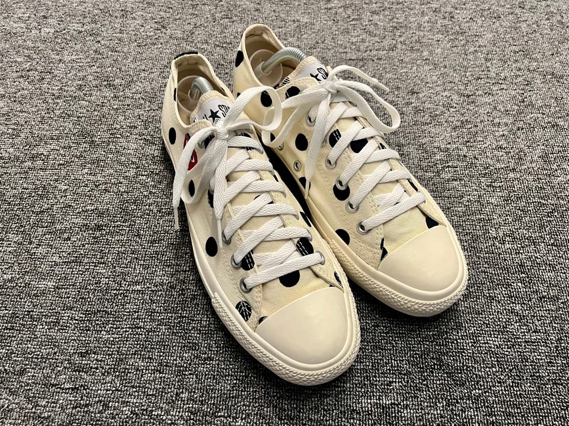 [280] 꼼데가르송 X 컨버스 척테일러 도트 아이보리 상품이미지3