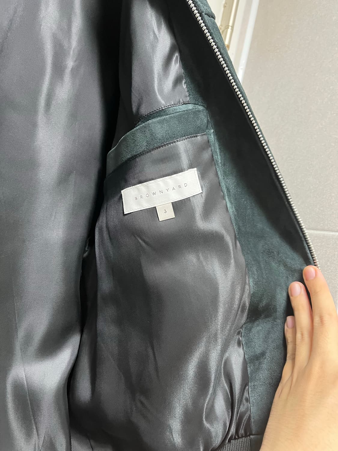 [새제품] 브라운야드 스웨이드 블루종 잉크블랙 3 상품이미지3