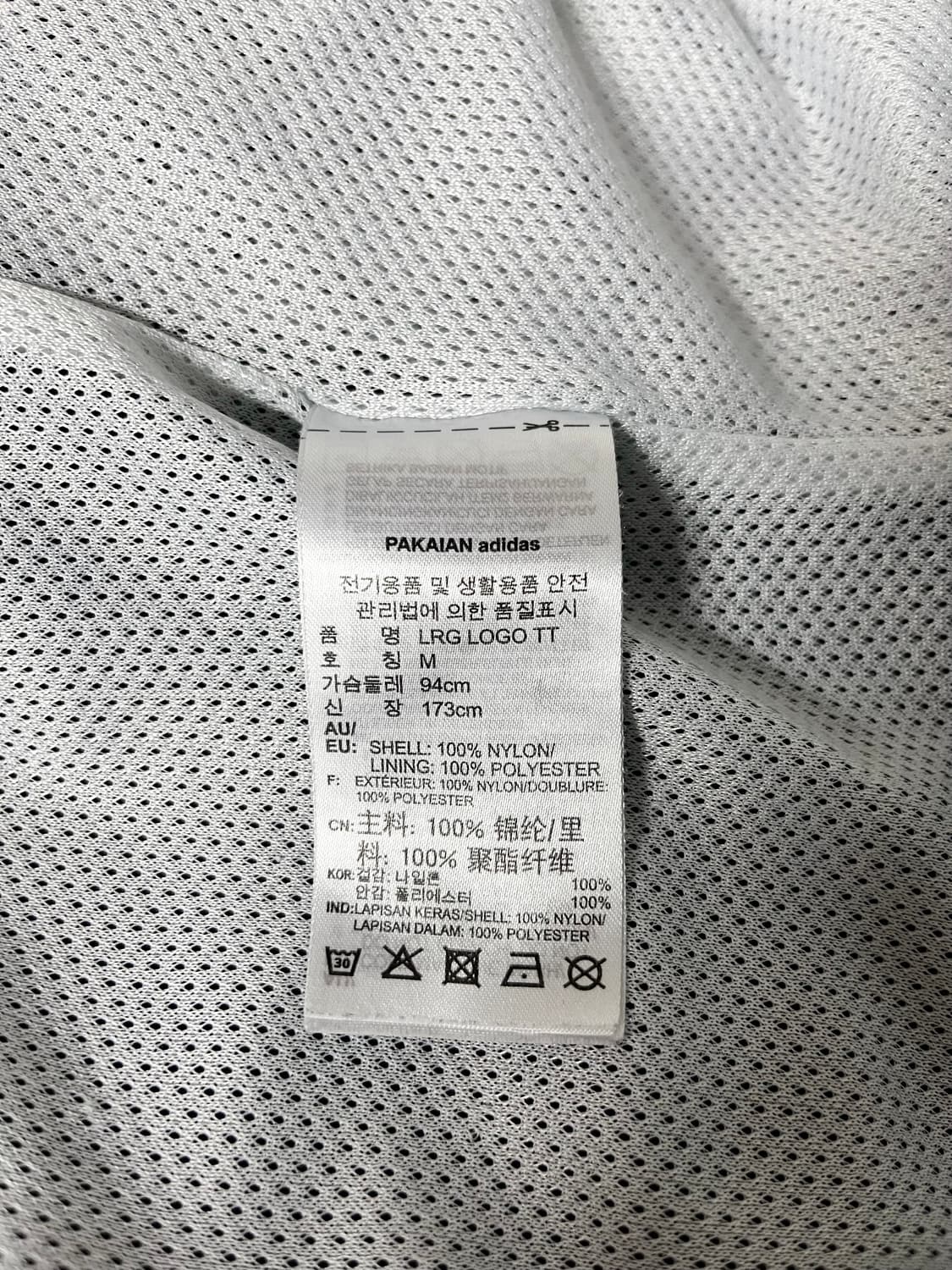 M) 아디다스 크롭 바람막이 자켓 블랙 상품이미지7