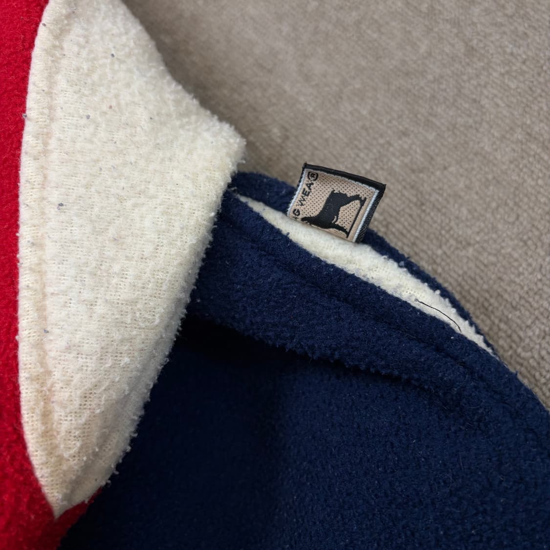 90s RAG WEAR usa 빈티지 반집업 플리스 풀오버  상품이미지4