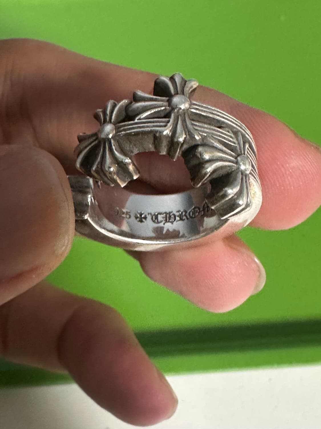 (14.5호) 크롬하츠 3ch 크로스 링 상품이미지5