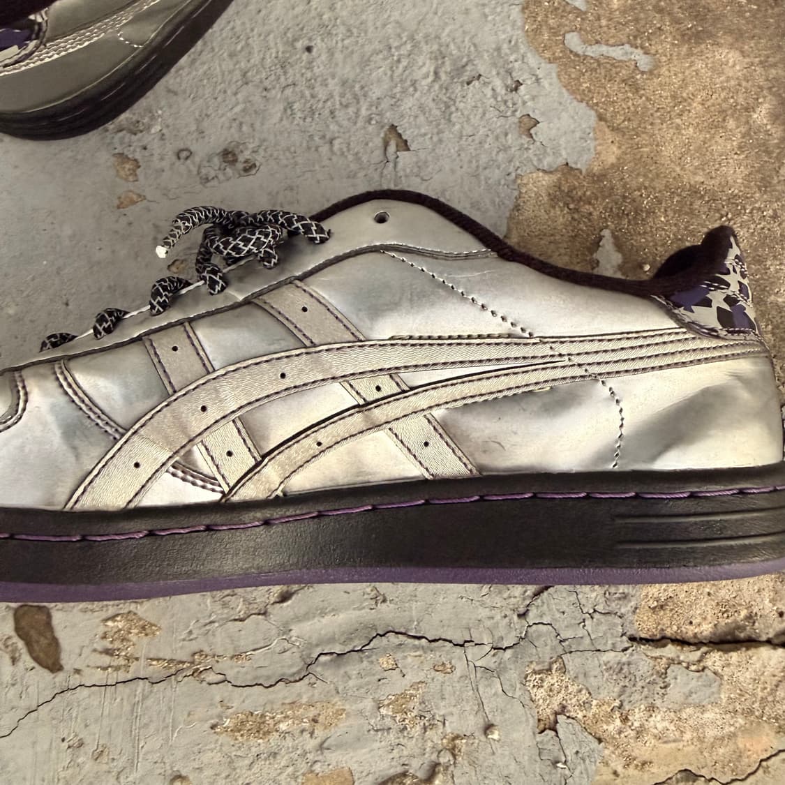 00s 빈티지 아식스 실버 스니커즈 상품이미지5