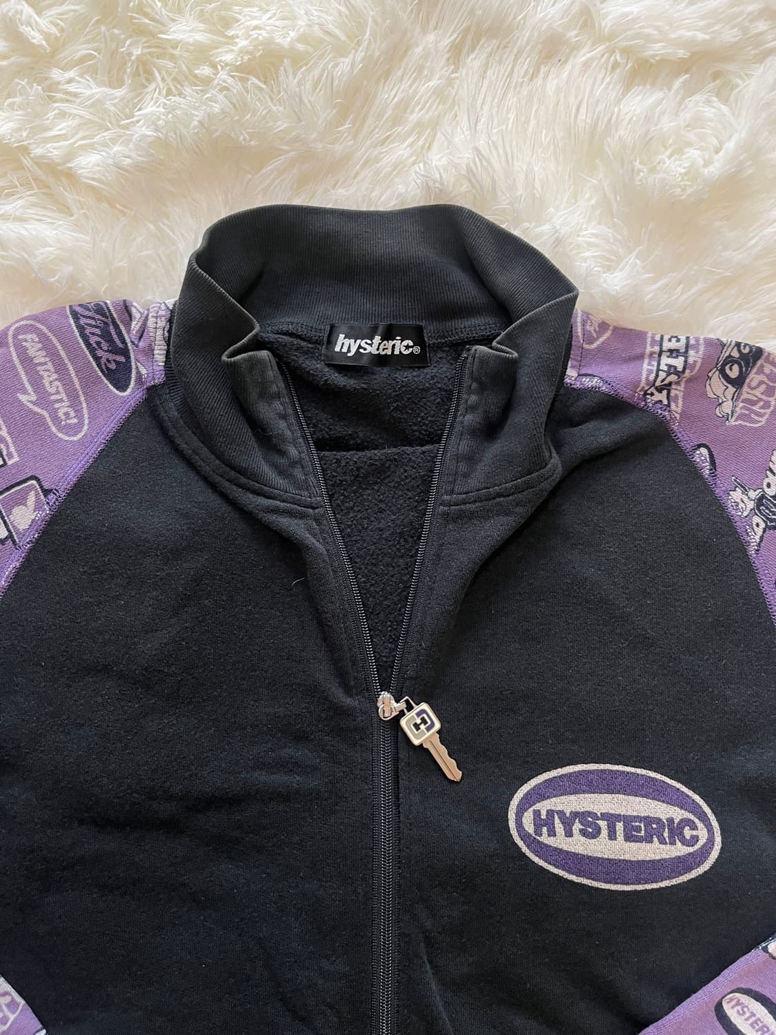 히스테릭 글래머 아카이브 열쇠 참 레터링 져지 자켓 상품이미지2