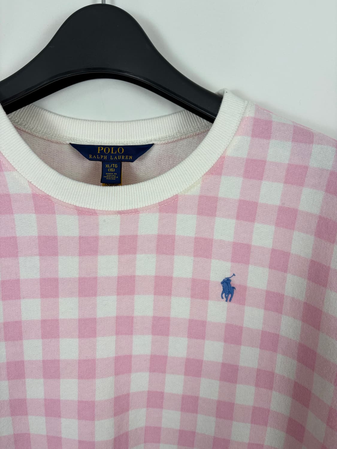 a34) 폴로랄프로렌 체크 포니 맨투맨 상품이미지2