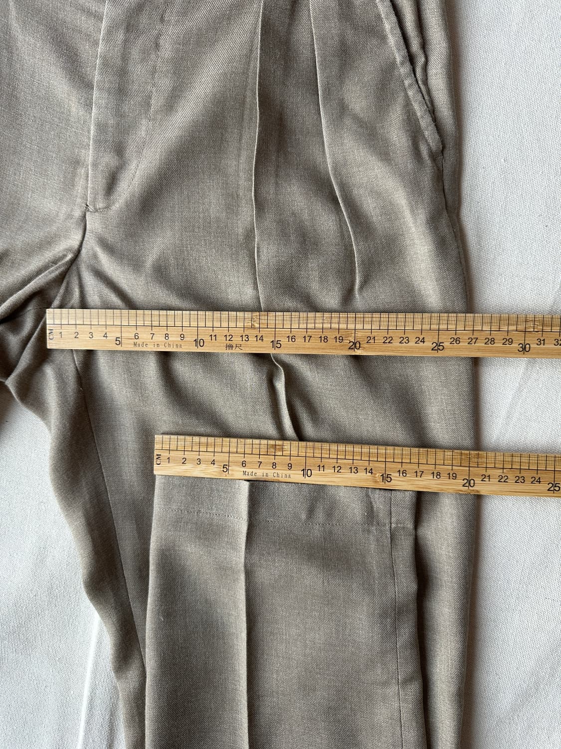 반츠 투턱 사이드어드저스터 슬랙스 베이지 46(29-30)  상품이미지10