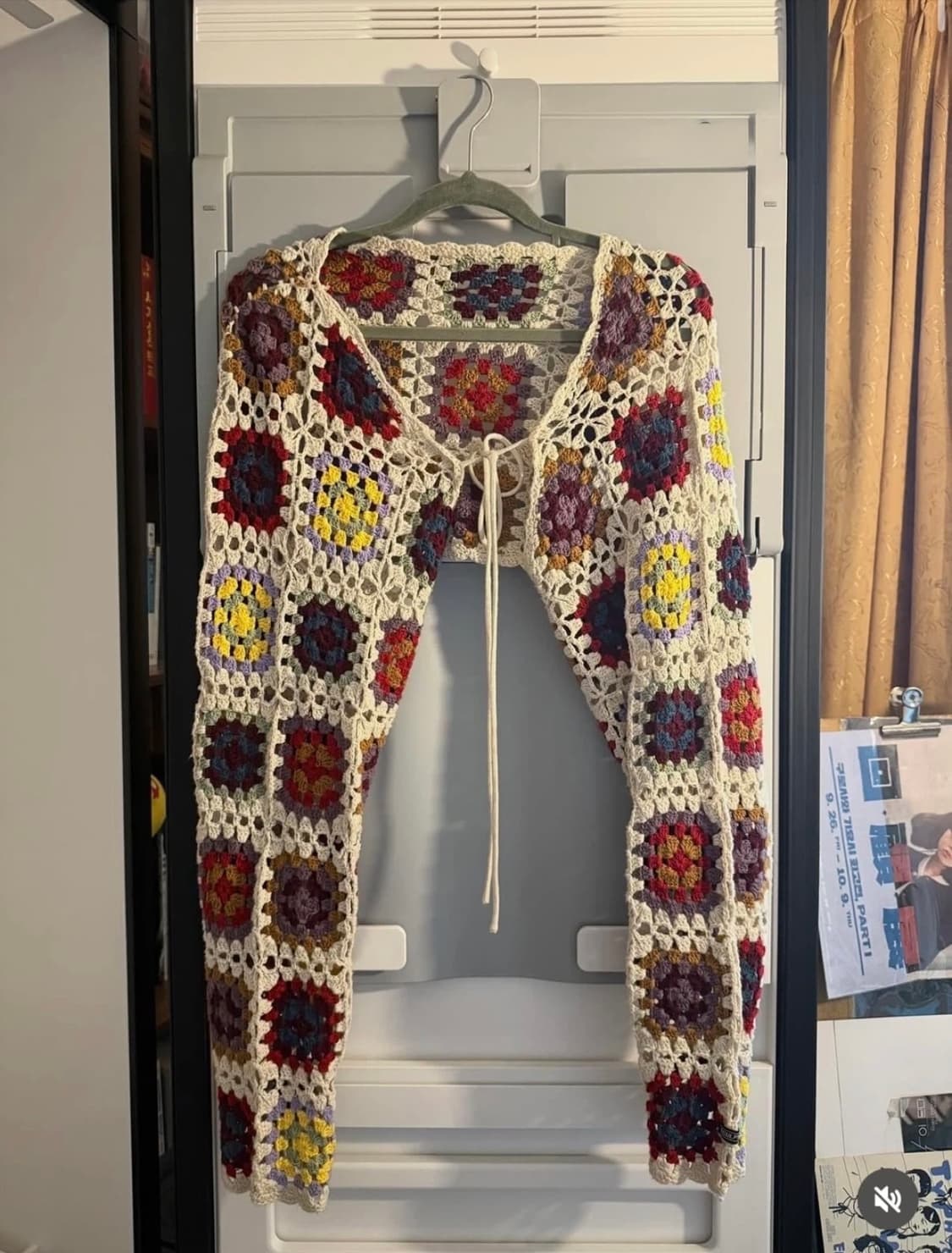 스컬프터(SCULPTOR) 핸드메이드 크로셰 볼레로 탑 멀티 아이보리 상품이미지1